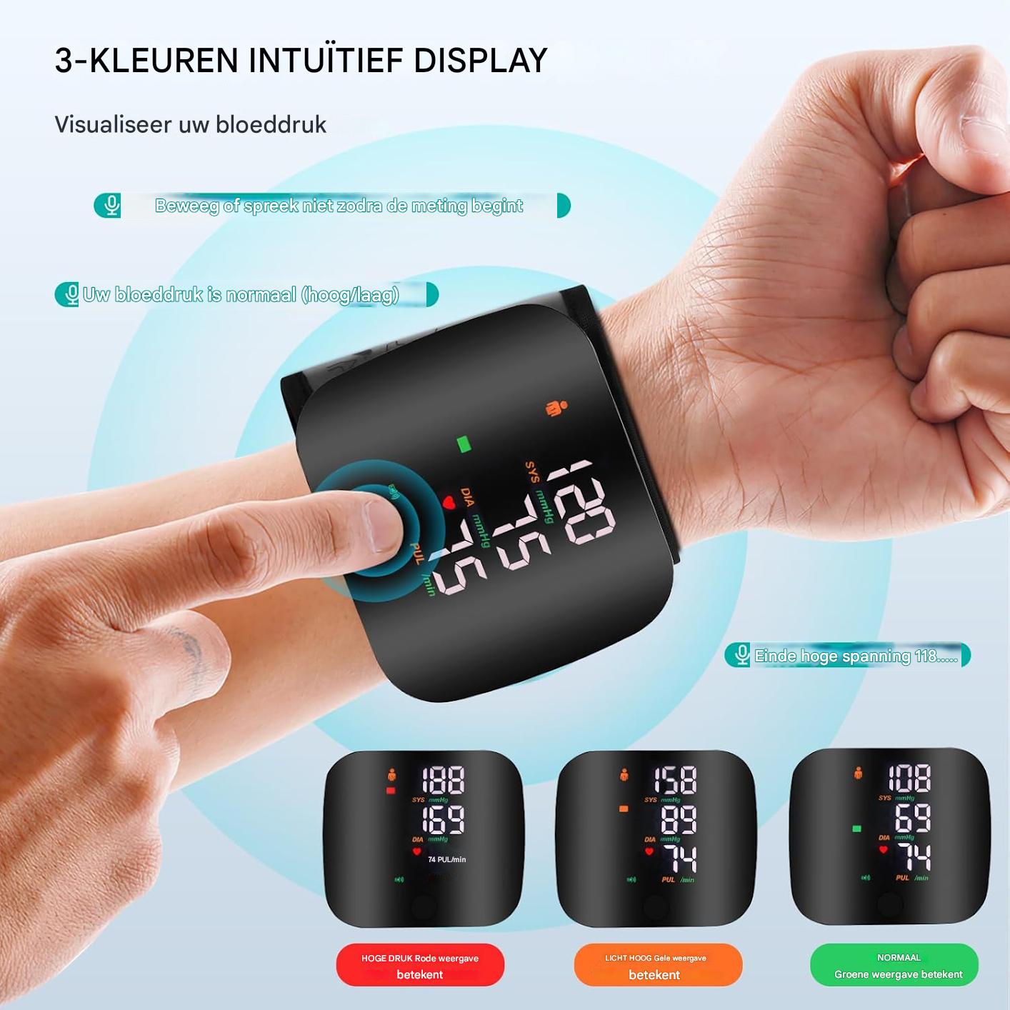 PulseMate™ Pro |  Meet je bloeddruk in 30 seconden