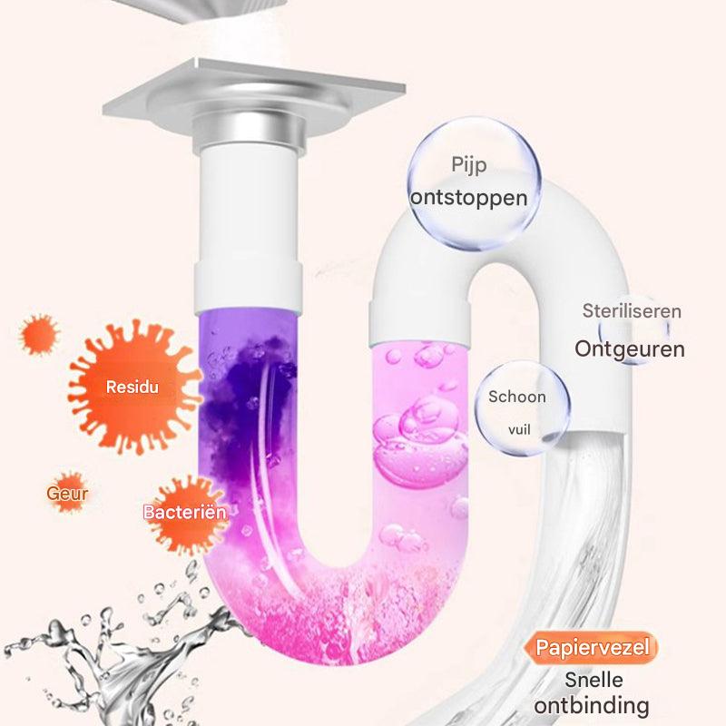 PowerDrain | Ontstopt en reinigt jouw afvoer in seconden | 4+4 gratis