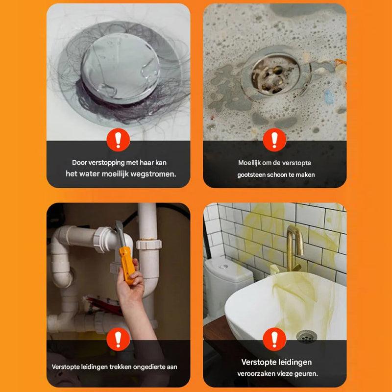 PowerDrain | Ontstopt en reinigt jouw afvoer in seconden | 4+4 gratis
