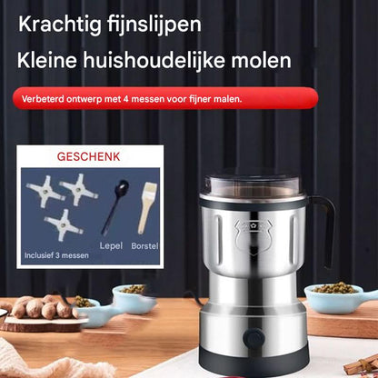 GrindMaster™ | Le seul moulin avec de l'inox indestructible, sans microplastique