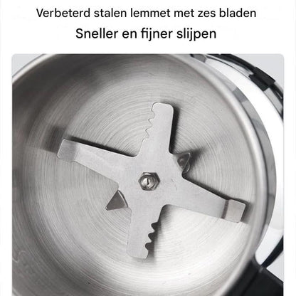 GrindMaster™ | Le seul moulin avec de l'inox indestructible, sans microplastique