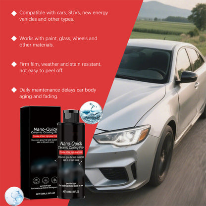 🚗 BE PERKTE TIJD! 50% KORTING! 💥Uw auto glanzend in minder dan 5 minuten – Nanokeramische Hoogglans Detailing Spray | Waterafstotend & Krasbestendig 🚗✨