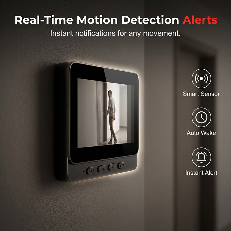 ⚡Slimme videodeurbel met 4,3" scherm – live bewaking & tweerichtingsaudio🏡