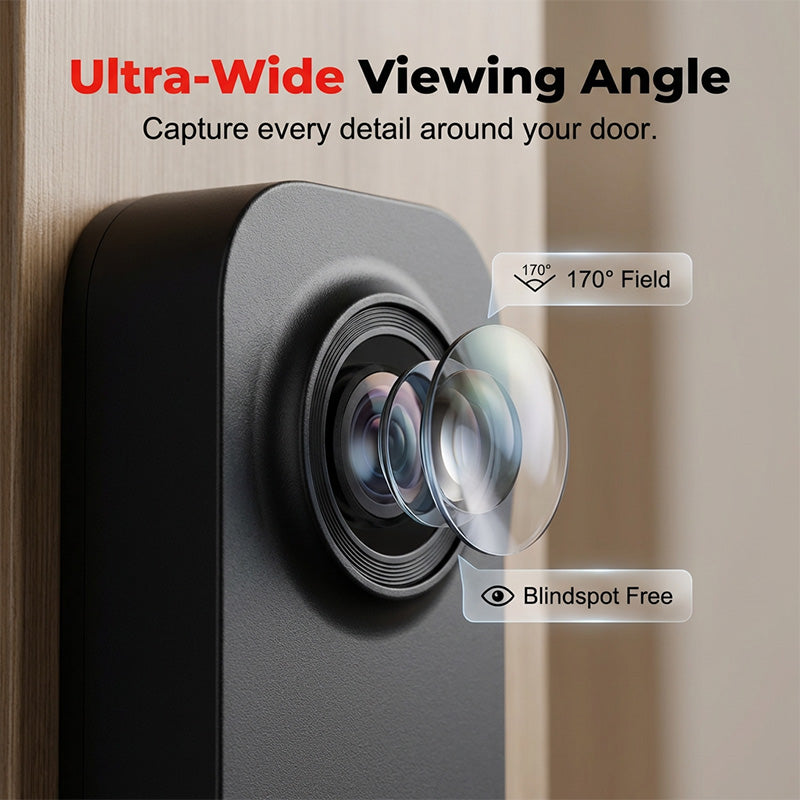 ⚡Slimme videodeurbel met 4,3" scherm – live bewaking & tweerichtingsaudio🏡