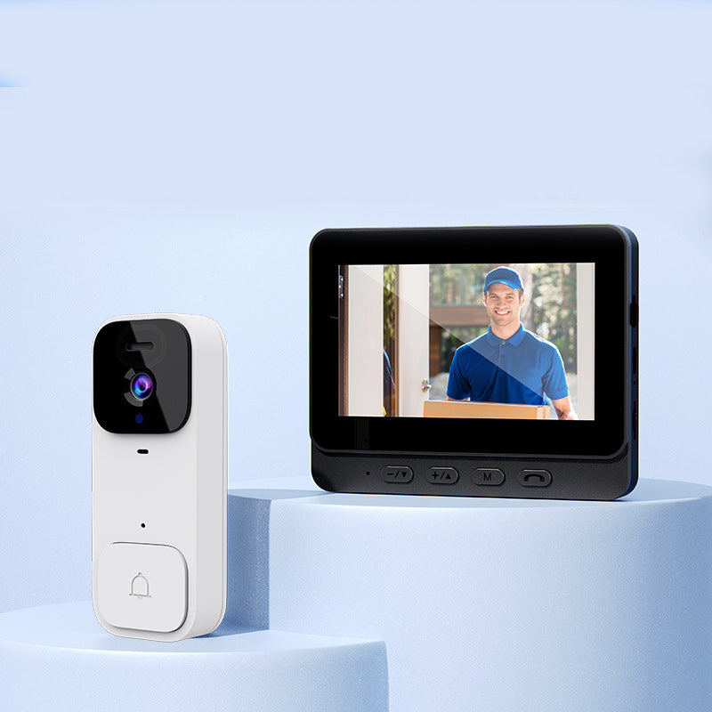 ⚡Slimme videodeurbel met 4,3" scherm – live bewaking & tweerichtingsaudio🏡