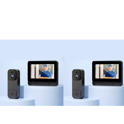 ⚡Slimme videodeurbel met 4,3" scherm – live bewaking & tweerichtingsaudio🏡