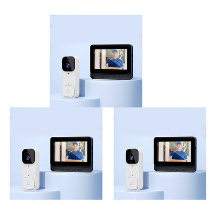 ⚡Slimme videodeurbel met 4,3" scherm – live bewaking & tweerichtingsaudio🏡
