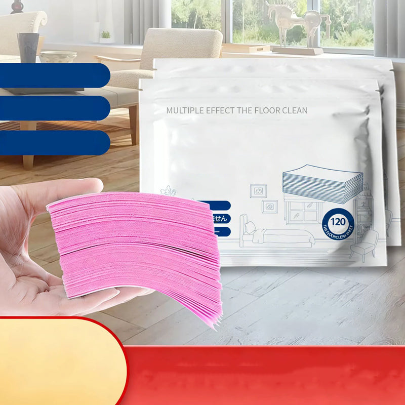 FloorGlow™ wateroplosbare doekjes 120x  | Reken Direct Af Met Vet, Vlekken en Strepen