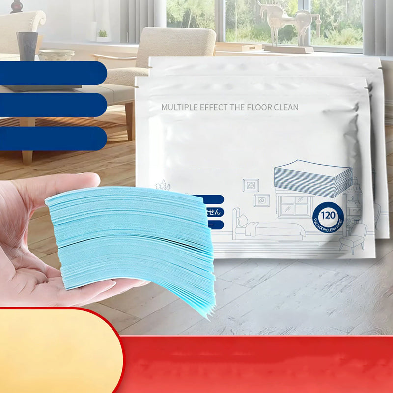 FloorGlow™ wateroplosbare doekjes 120x  | Reken Direct Af Met Vet, Vlekken en Strepen