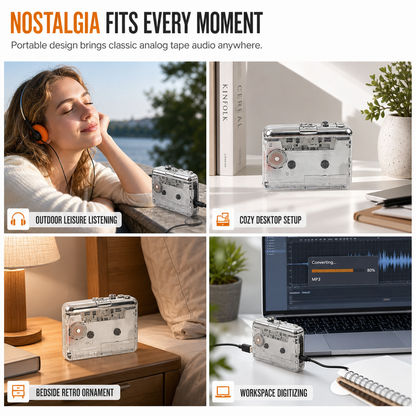 TapeSaver™ | Luister uw oude cassettes opnieuw & bewaar ze digitaal