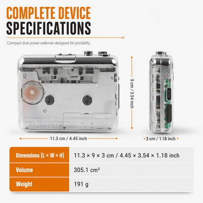 TapeSaver™ | Luister uw oude cassettes opnieuw & bewaar ze digitaal