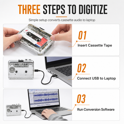 TapeSaver™ | Luister uw oude cassettes opnieuw & bewaar ze digitaal